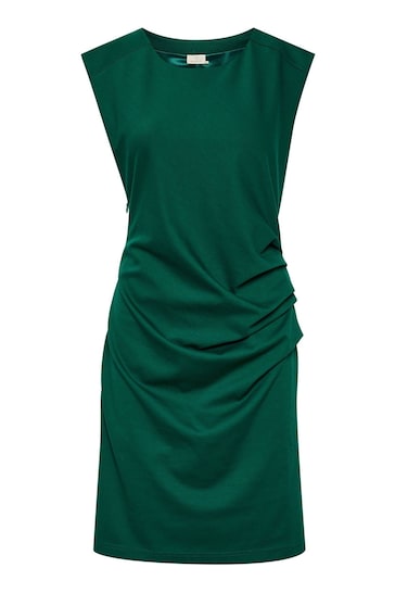 Kaffe India Sleeveless Ruched Fitted Dress