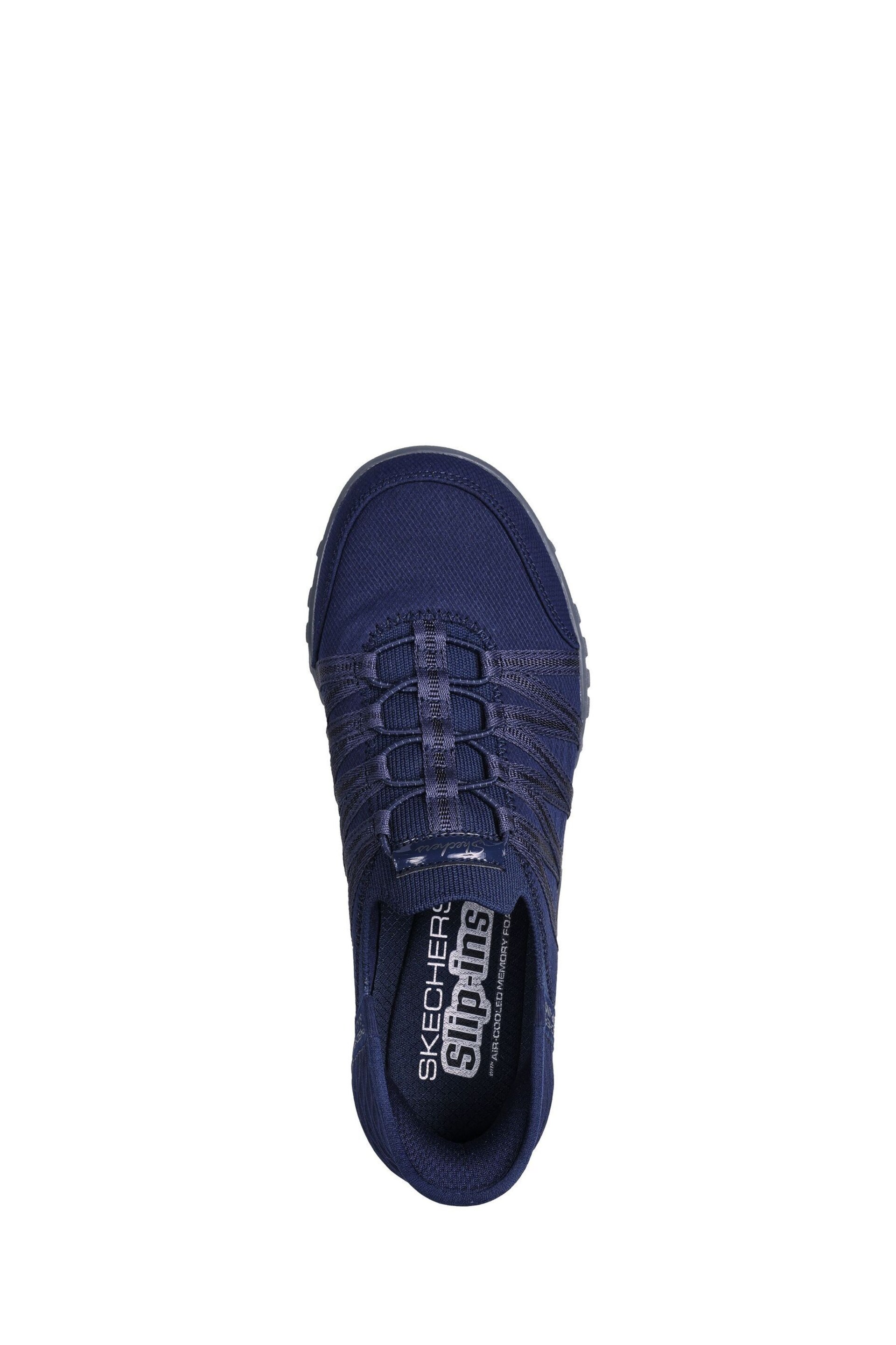 Skechers Blue Breathe Easy Roll With Me Trainers - Image 2 of 5