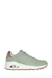 Skechers Green Uno Shimmer Away Trainers - Image 1 of 5