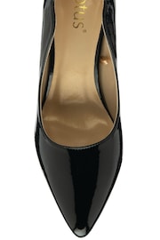 Lotus Black Stiletto Heel Patent Court Shoes - Image 4 of 4