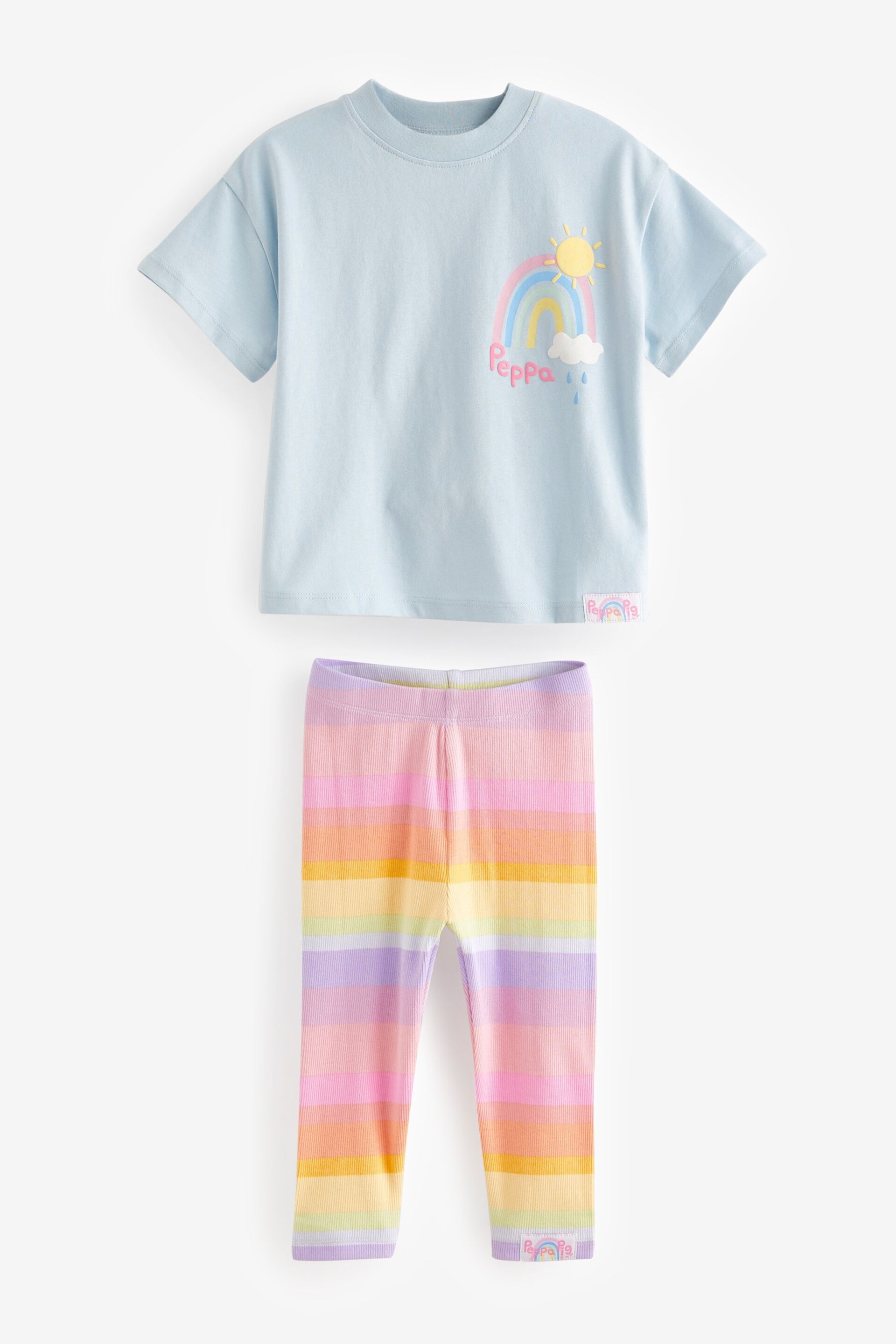 Blue Peppa Pig T-Shirt And Leggings Set (3mths-7yrs) - Image 6 of 8