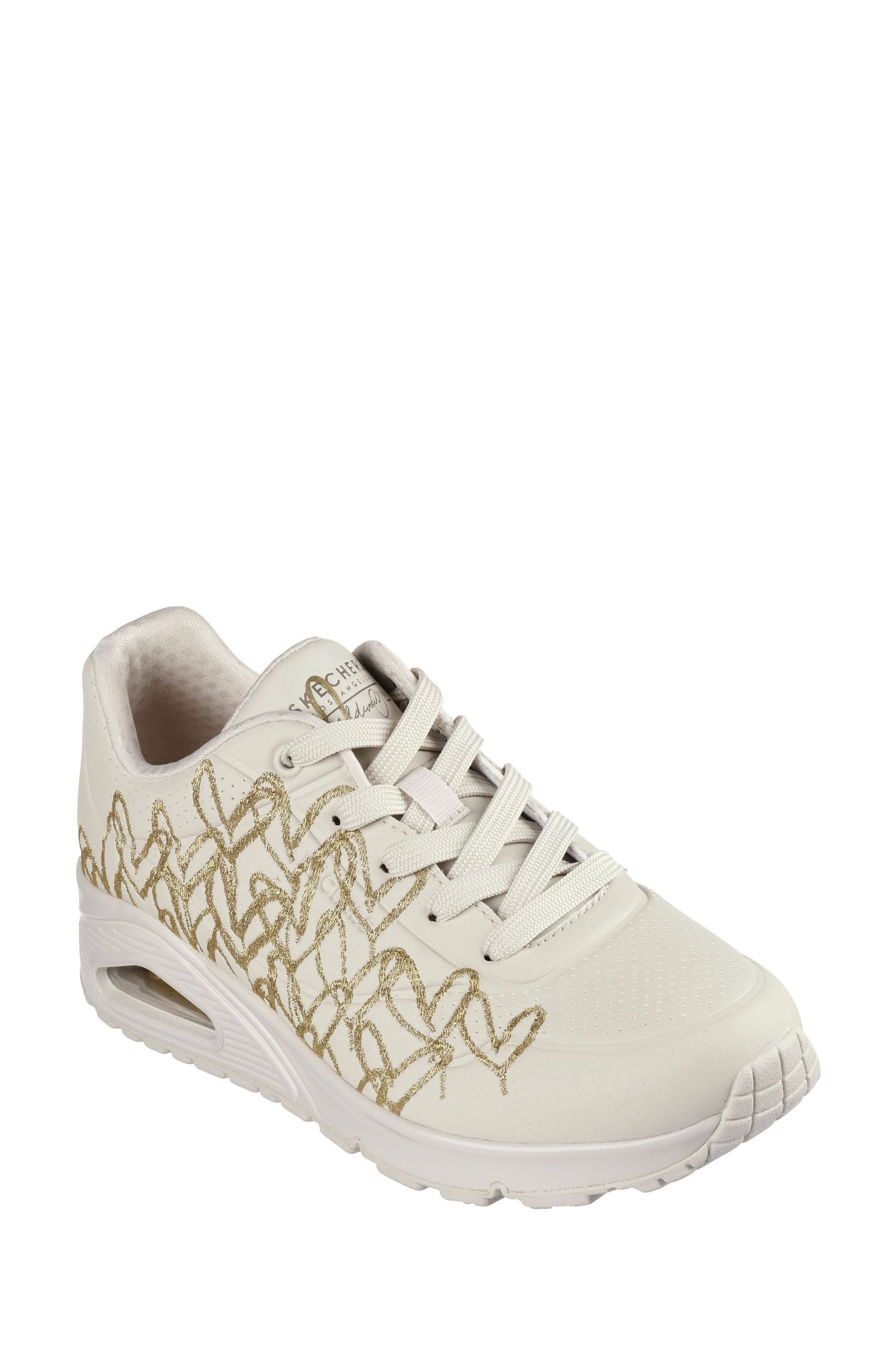 Buy Skechers Natural Uno Golden Heart Trainers from Next Canada