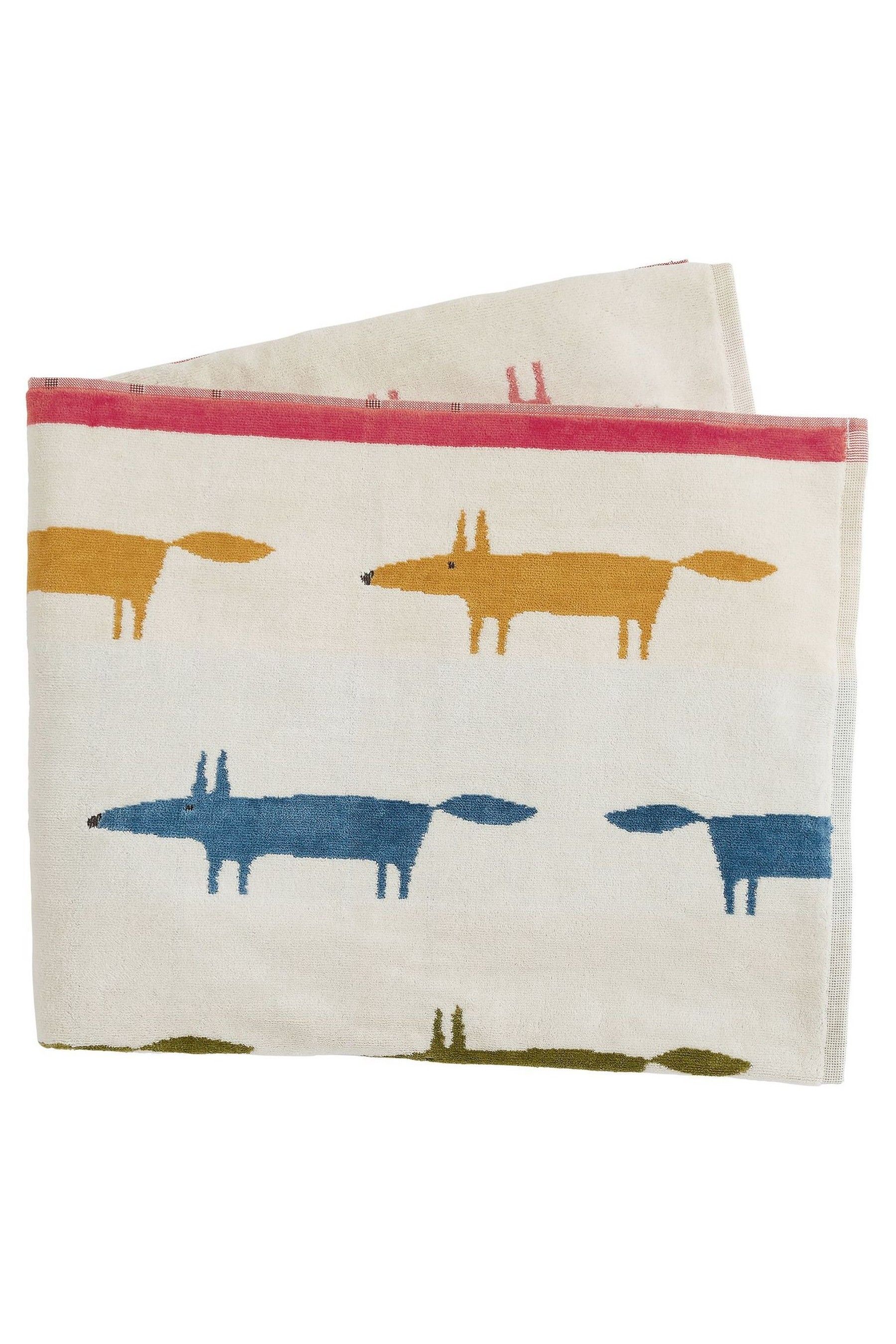 Scion Cream Little Mr Fox Birthday 100 Cotton Towel