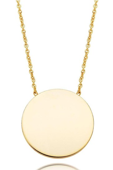 Beaverbrooks 9ct Gold Disc Necklace