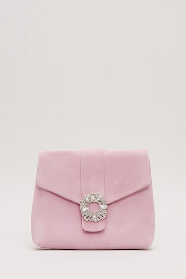 Phase Eight Pink Embellished Clutch Bag