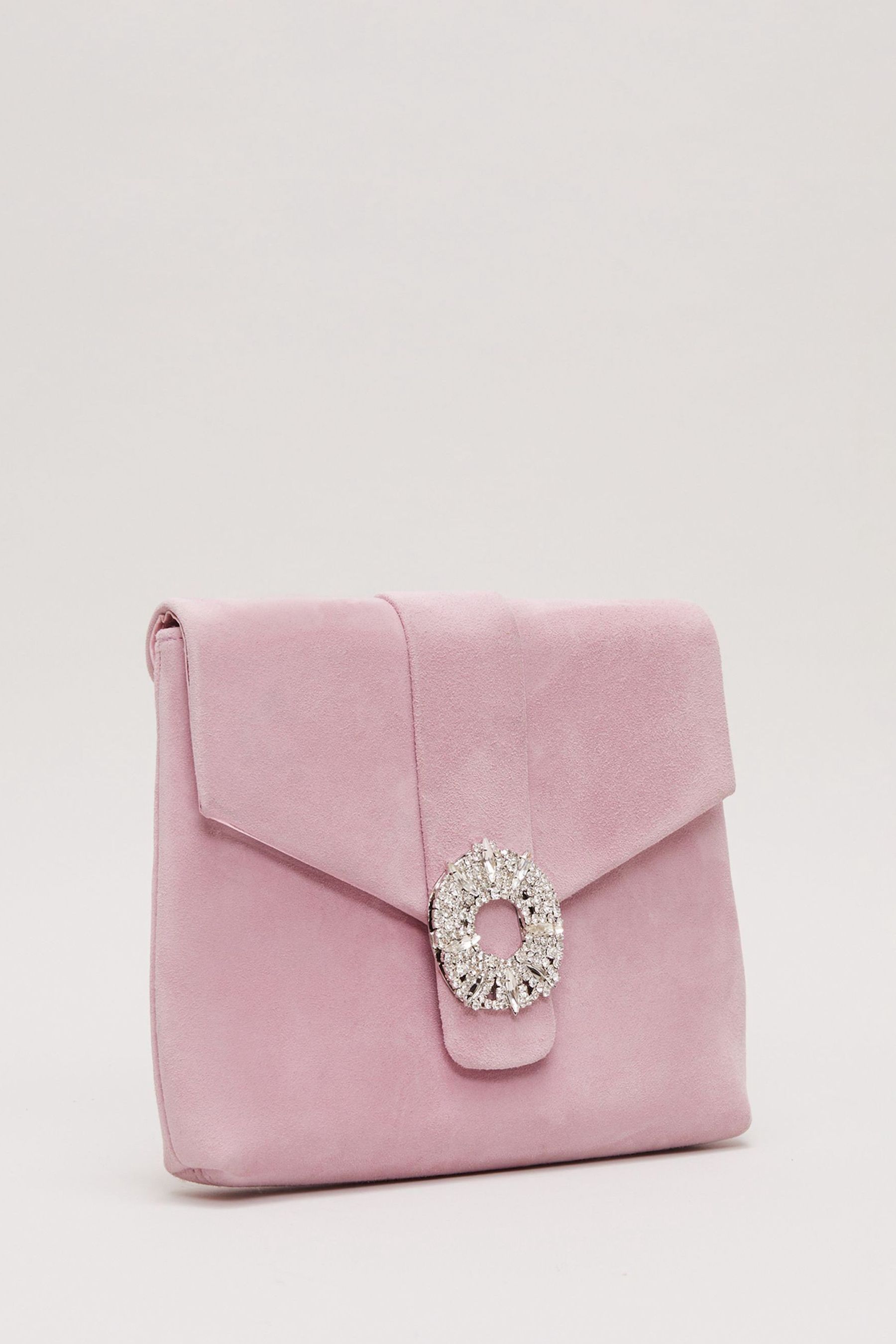 Pink embellished clutch bag online