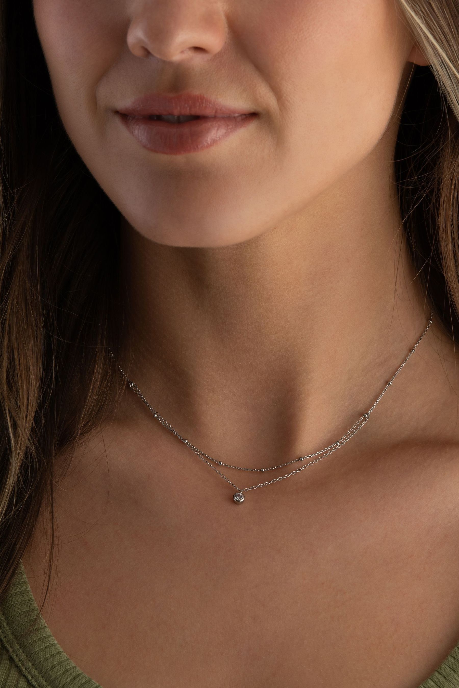 Buy Beaverbrooks Silver Cubic Zirconia Choker Necklace from the Next UK online shop