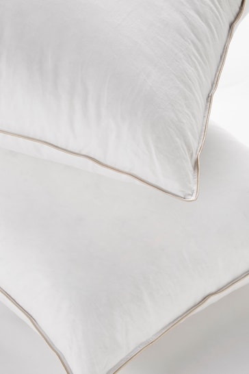 Buy Set Of 2 Goose Feather & Down Pillows from the Next UK online shop