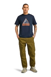 Timberland Blue Outdoor Front Graphic T-Shirt - Image 3 of 5