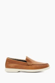 Dune London Brown Buftonn Sole Loafers - Image 1 of 6