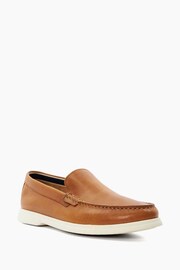 Dune London Brown Buftonn Sole Loafers - Image 4 of 6