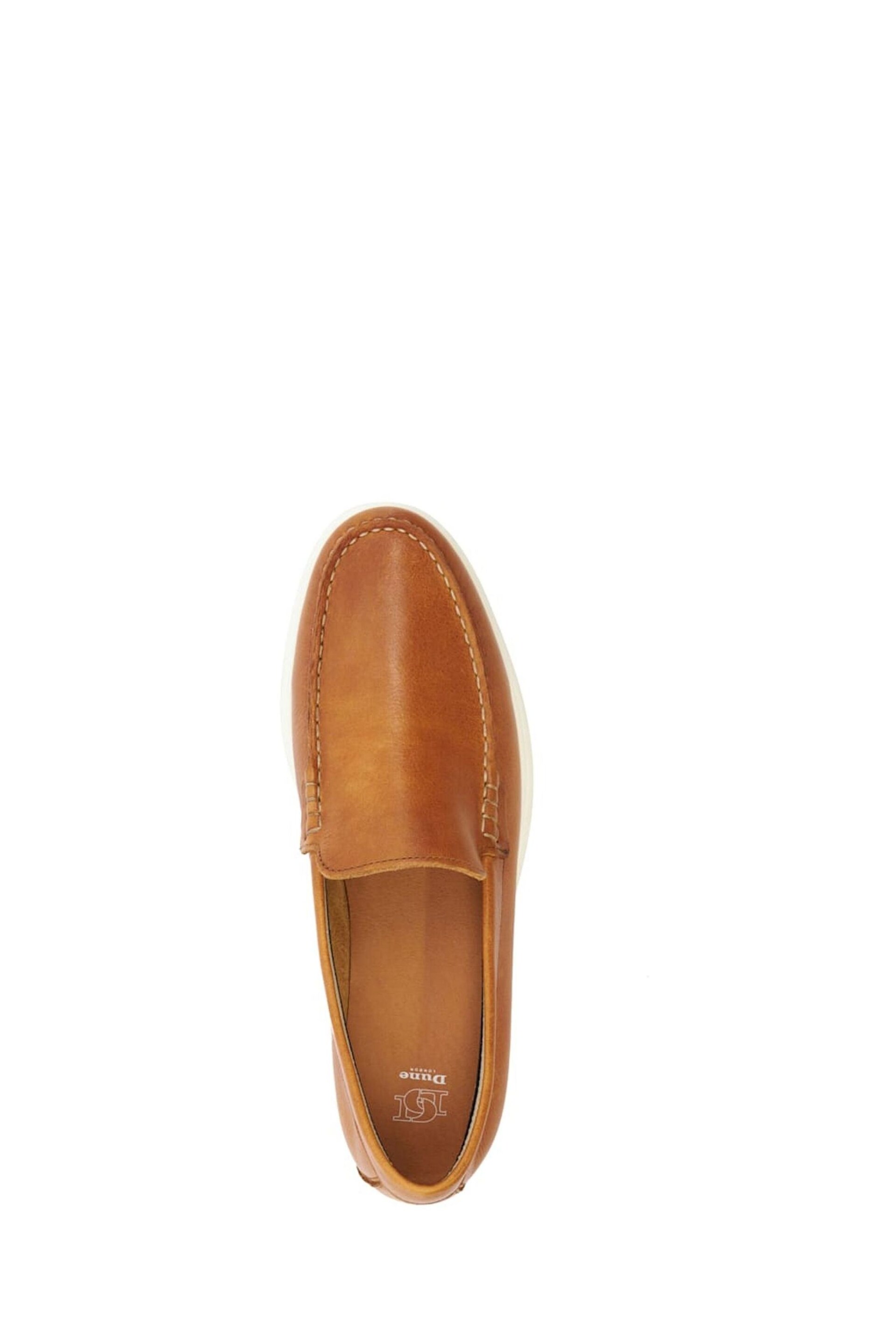 Dune London Brown Buftonn Sole Loafers - Image 6 of 6