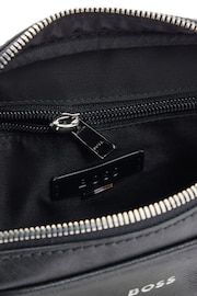 BOSS Black Leather Logo Reporting Bag - Image 8 of 8