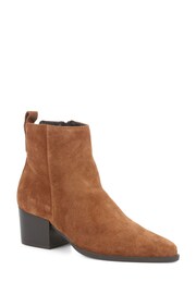 Jones Bootmaker Caileigh Brown Suede Western Boots - Image 2 of 5