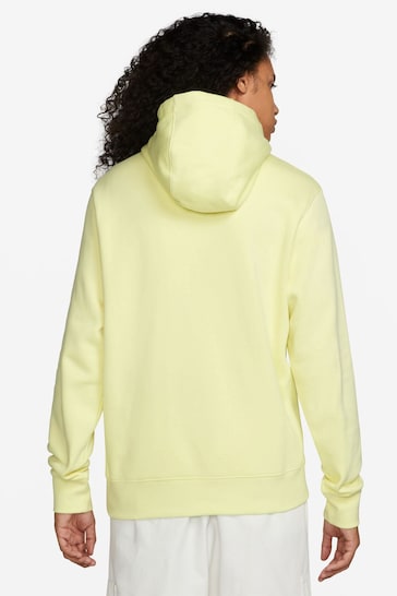 Nike Yellow Club Fleece Pullover Hoodie