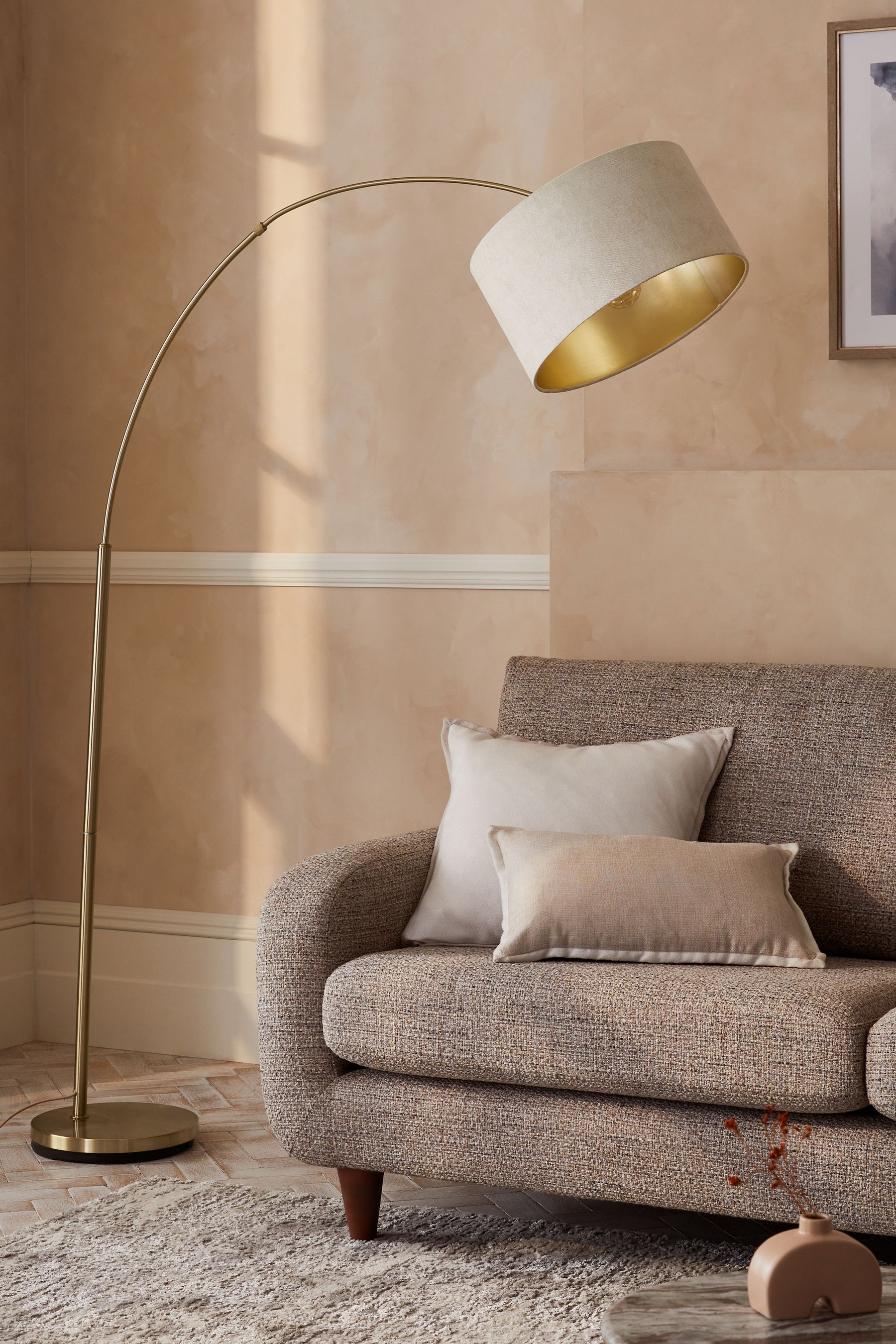 Next hot sale brass lamp