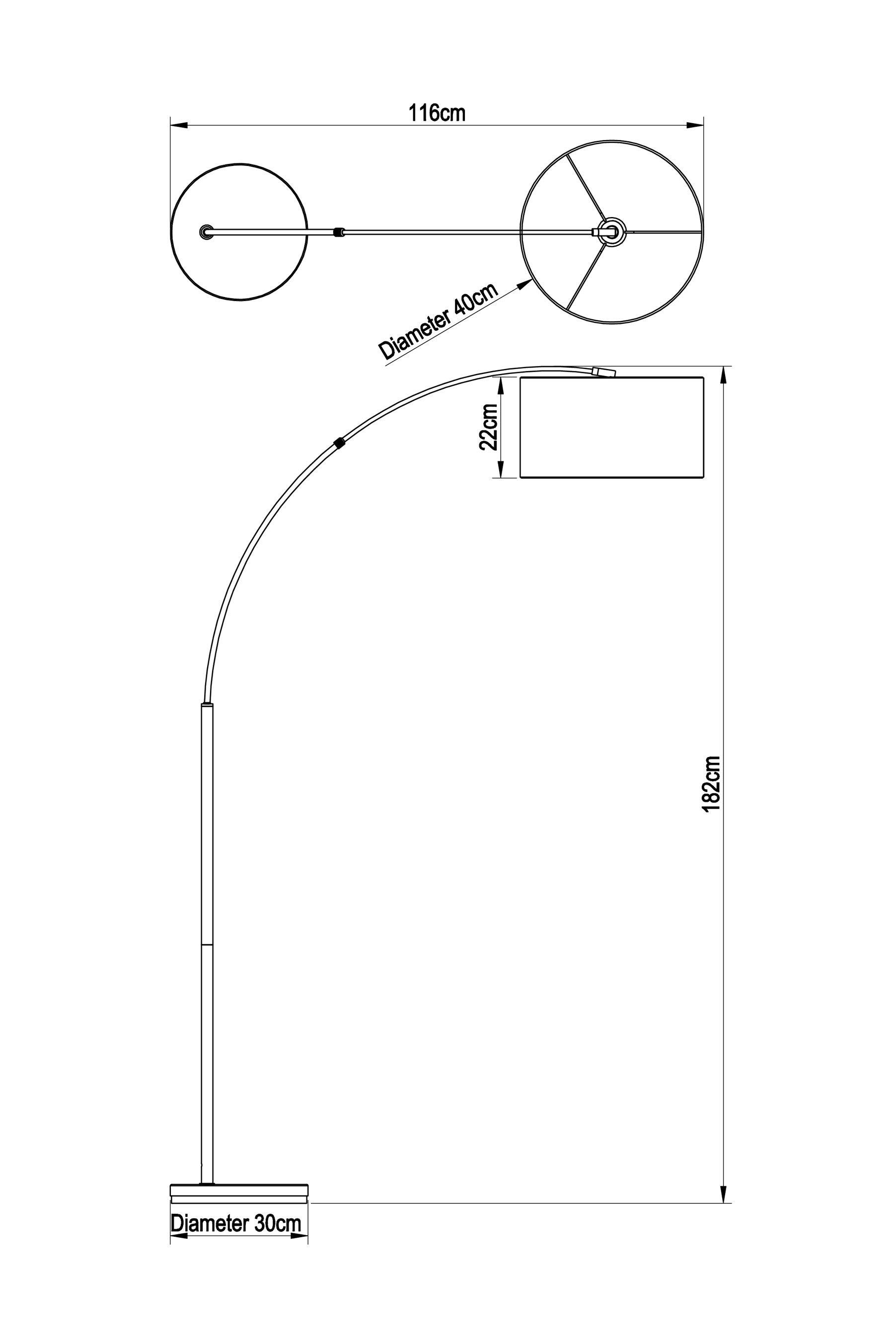 Next nara shop floor lamp