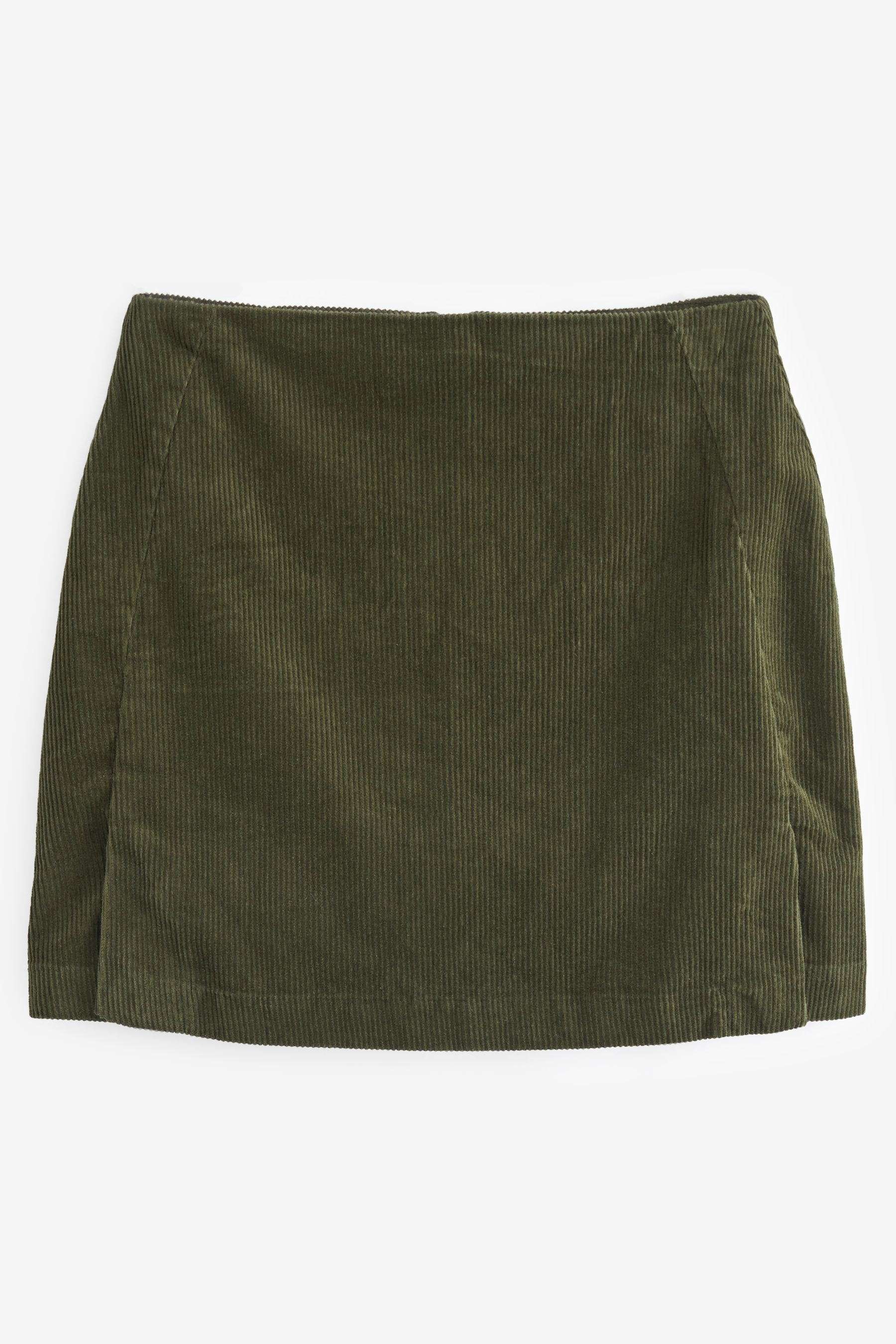 Khaki corduroy mini skirt shop