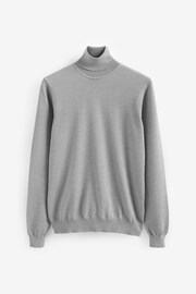 HUGO Virgin Wool Roll Neck Knitted Jumper - Image 5 of 5