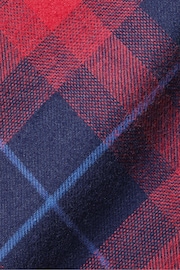 Charles Tyrwhitt Red Slim Fit Check Brushed Flannel Shirt - Image 6 of 6