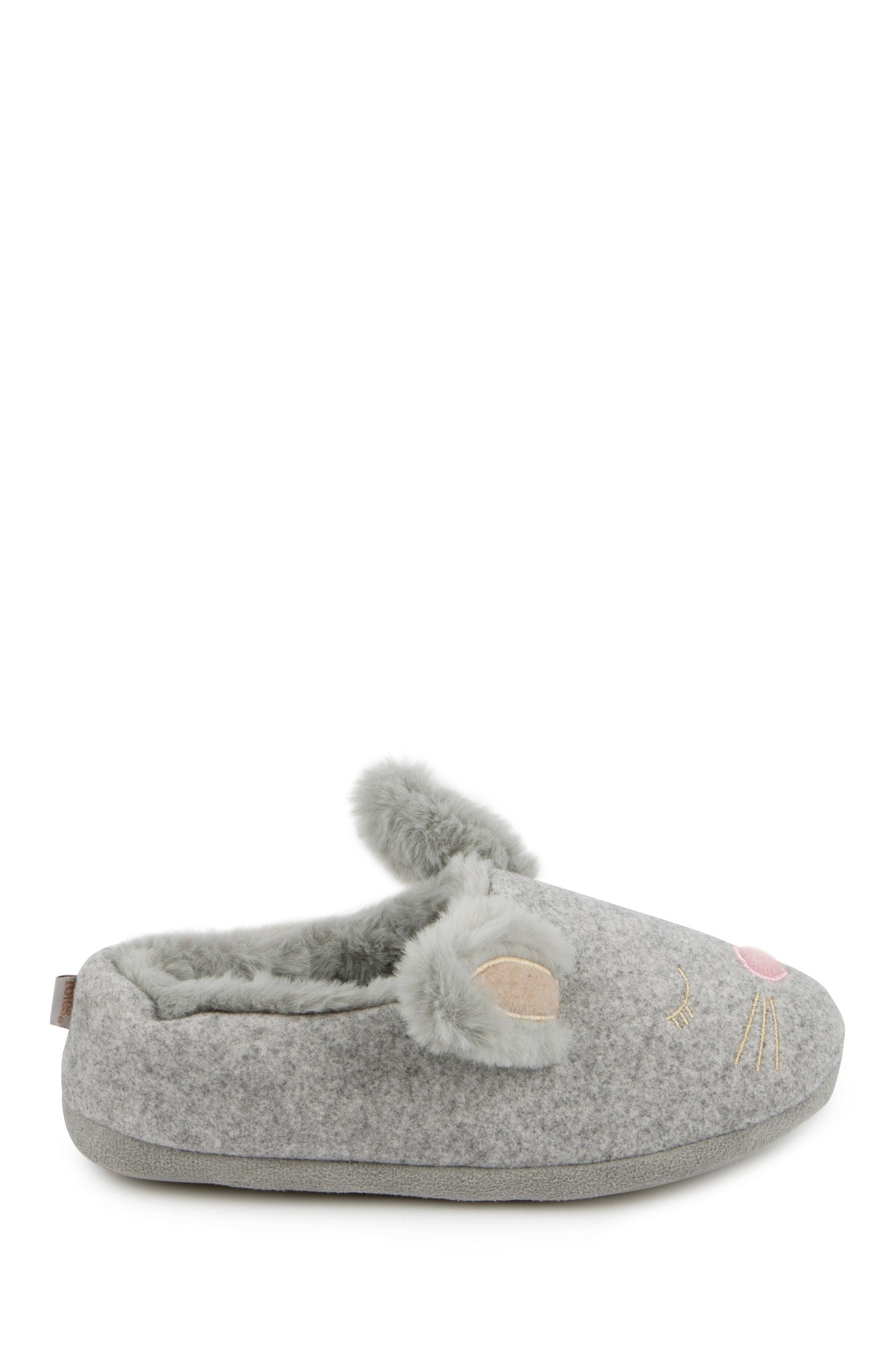 Buy Totes Grey Ladies Novelty Bunny Mule Slippers from Next Luxembourg