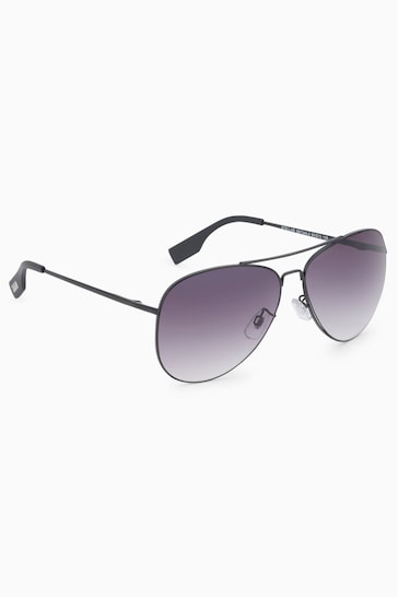 Burberry geometric-frame double-bridge sunglasses