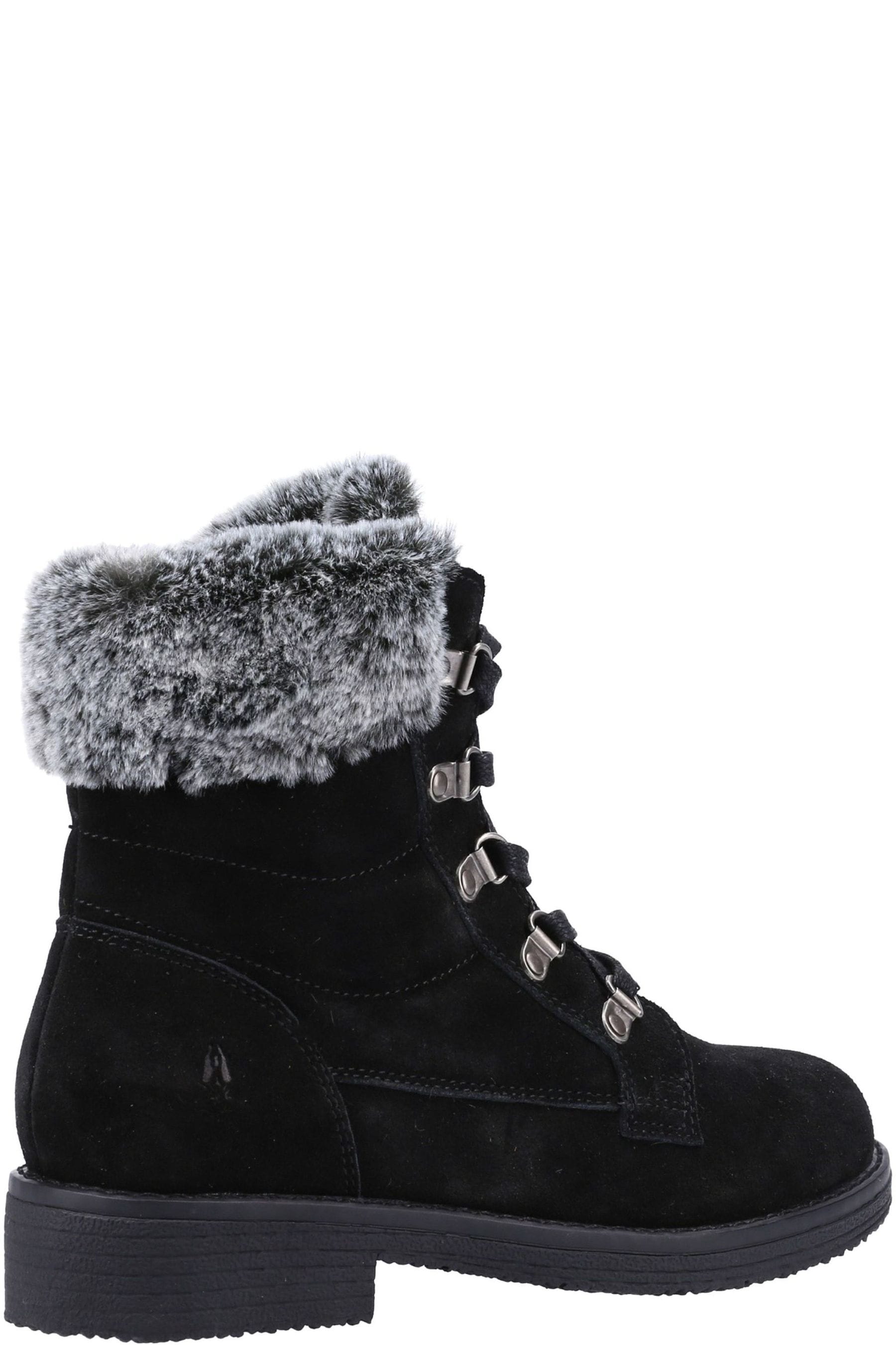 Hush puppies black suede online boots