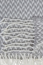 Laura Ashley Steel Grey Arya Throw - Image 3 of 3