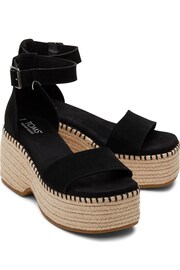 Toms Laila Black Sandals In Suede - Image 2 of 5