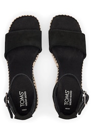 Toms Laila Black Sandals In Suede - Image 4 of 5