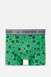 Joules Crown Green Lucky Charm Cotton Boxer Briefs 2 Pack - Image 2 of 4