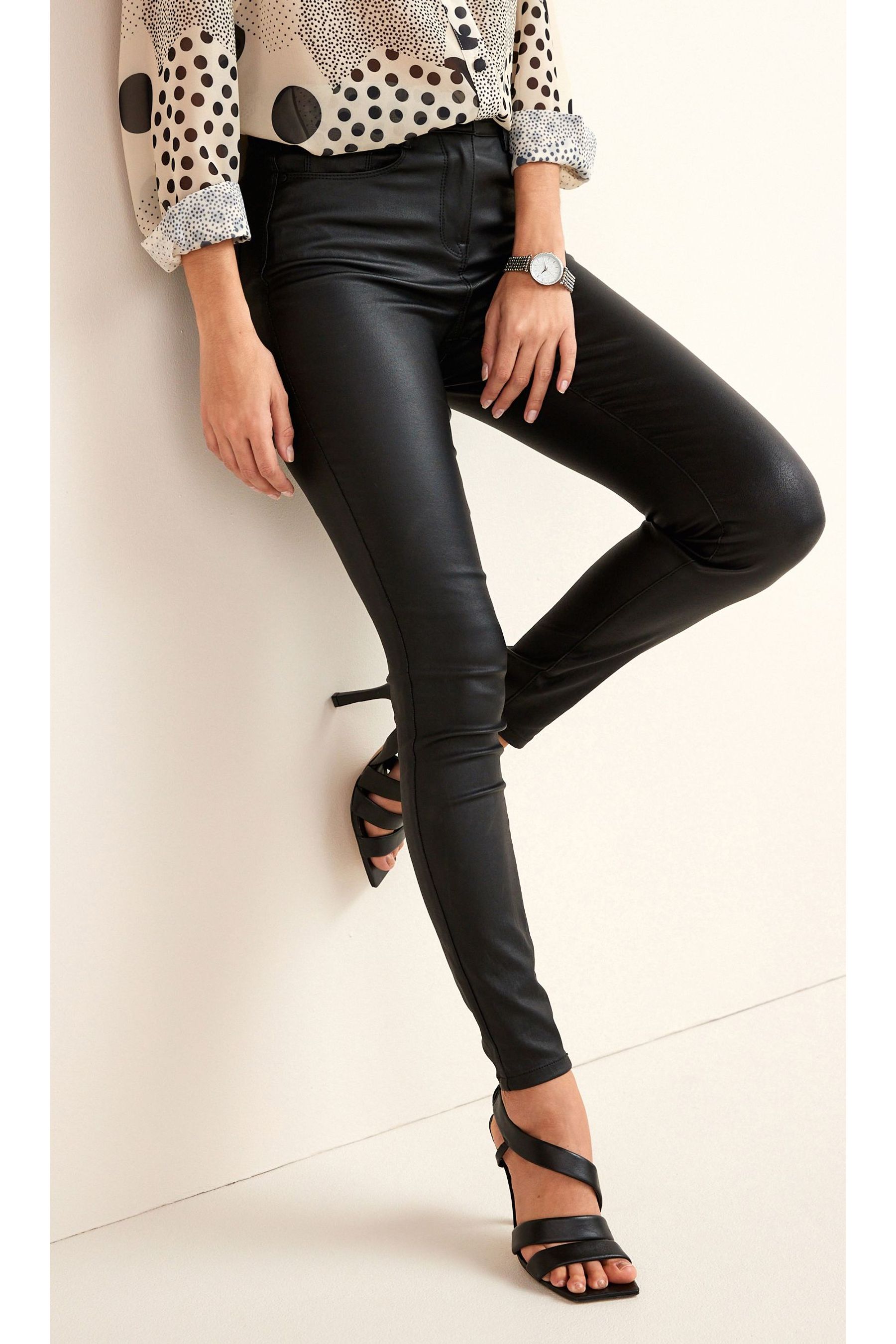 Next coated jeans cheap