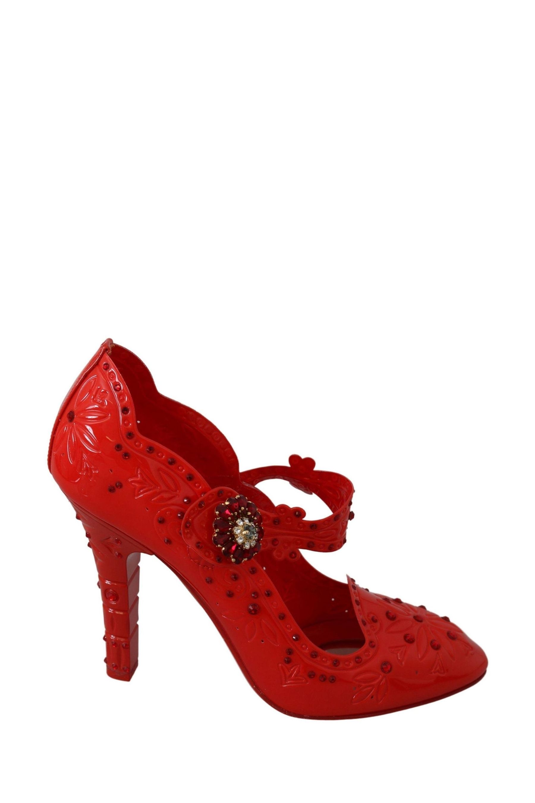 Dolce and gabbana red crystal hot sale sneakers