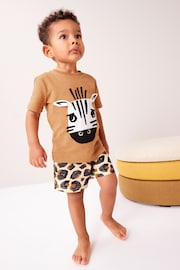 Animal Print Short Pyjamas 2 Pack (9mths-8yrs) - Image 3 of 10