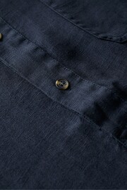 Seasalt Cornwall Blue Grey Artist's 100% Linen Shirt - Image 5 of 5