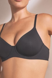 Black Non Pad Full Cup Smoothing Non Padded Full Cup Bra - Image 5 of 7