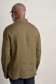 Seasalt Cornwall Olive Green Artist's Shirt - Image 2 of 5