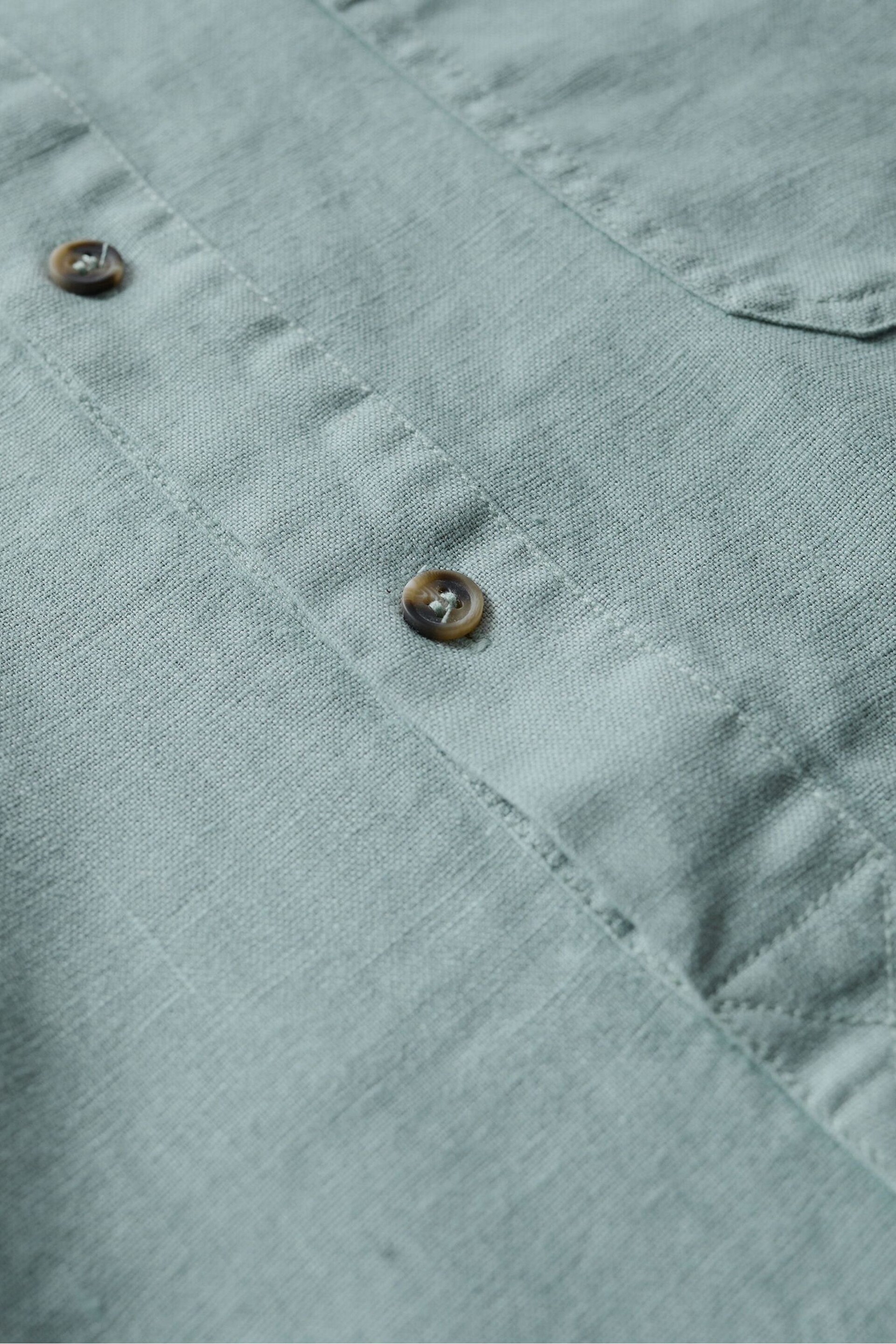 Seasalt Cornwall Green Artist's Shirt - Image 5 of 5