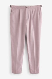 Pink Slim Tapered Textured Side Adjuster Trousers - Image 5 of 8