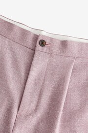 Pink Slim Tapered Textured Side Adjuster Trousers - Image 6 of 8