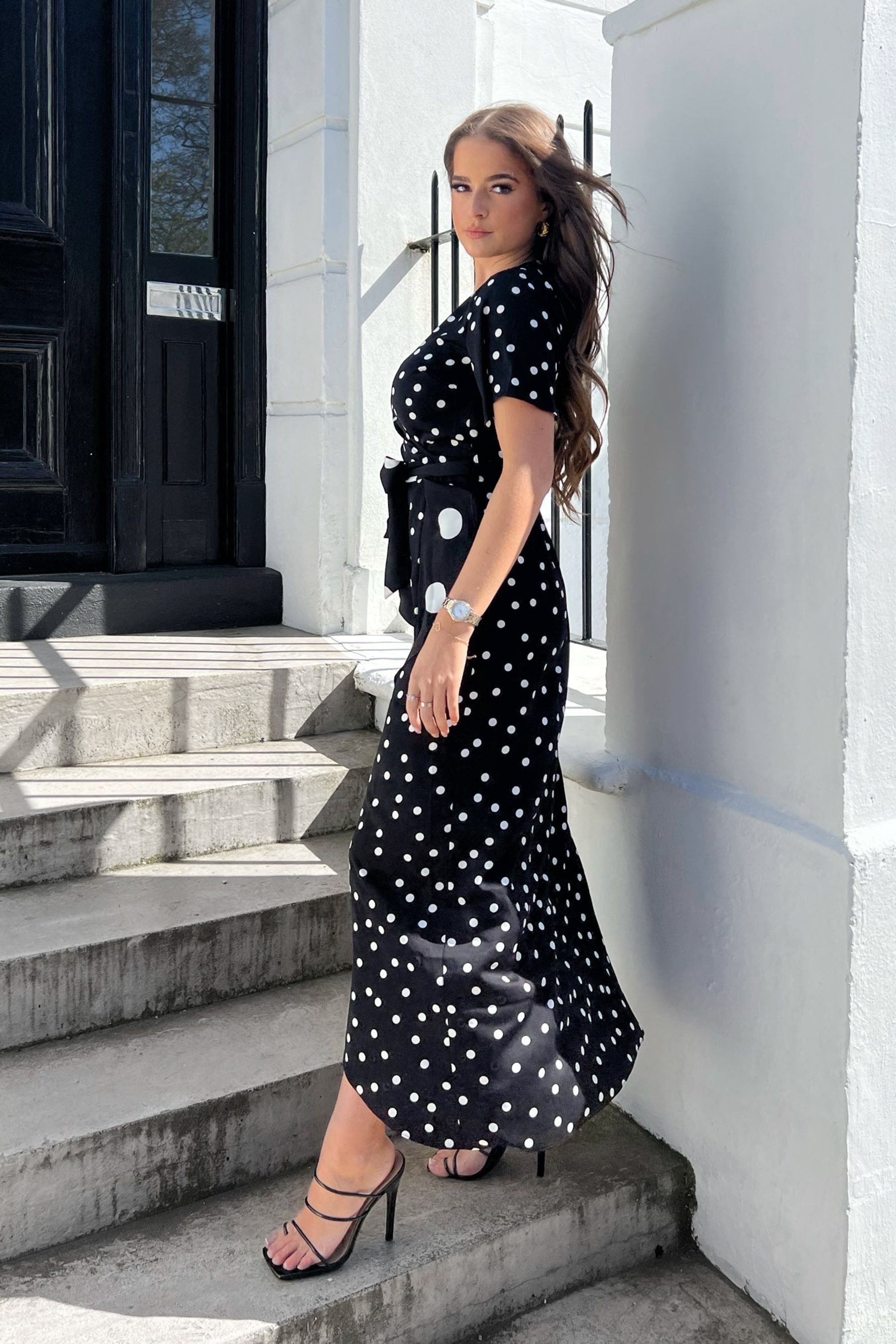Girl in mind wrap maxi dress hotsell