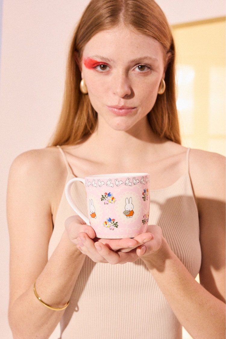 Cath Kidston Pink Miffy Frames Fine China Mug - Image 1 of 8