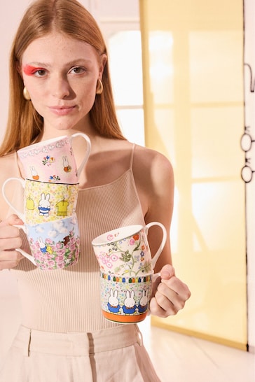 Cath Kidston Pink Miffy Frames Fine China Mug