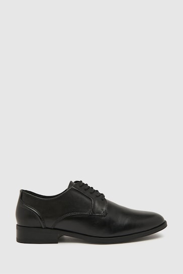 Schuh Reilly Leather Lace-Up Black Shoes