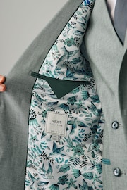 Green Regular Fit Trimmed Suit Jacket - Image 5 of 10