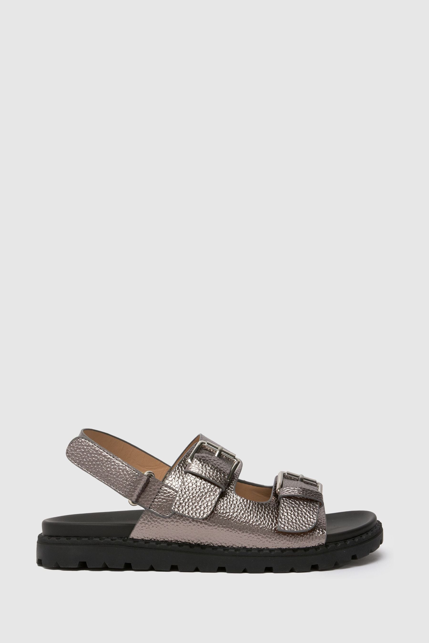 Schuh Tyra Chunky Footbed Sandals silver price in Dubai UAE Compare Prices