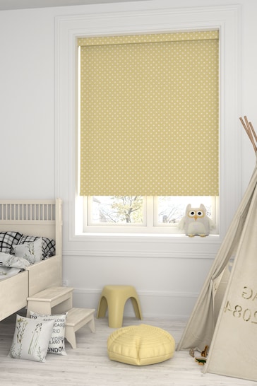 Yellow Twinkle Made To Measure Roller Blind