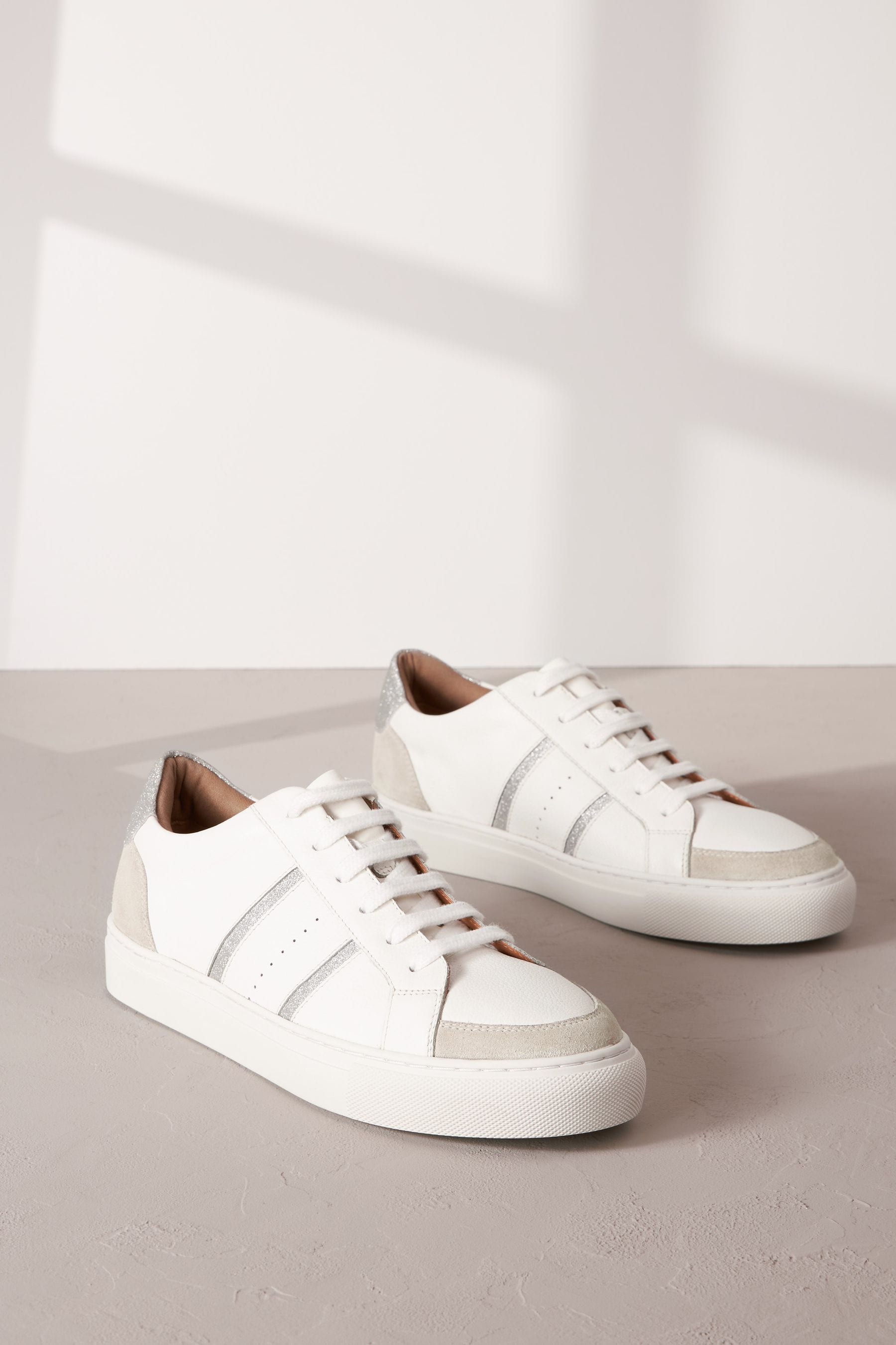 Next white trainers deals