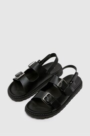 Schuh Tyra Chunky Footbed Black Sandals - Image 3 of 4