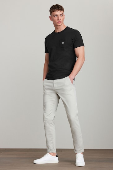 Light Stone Slim Fit Stretch Chinos Trousers